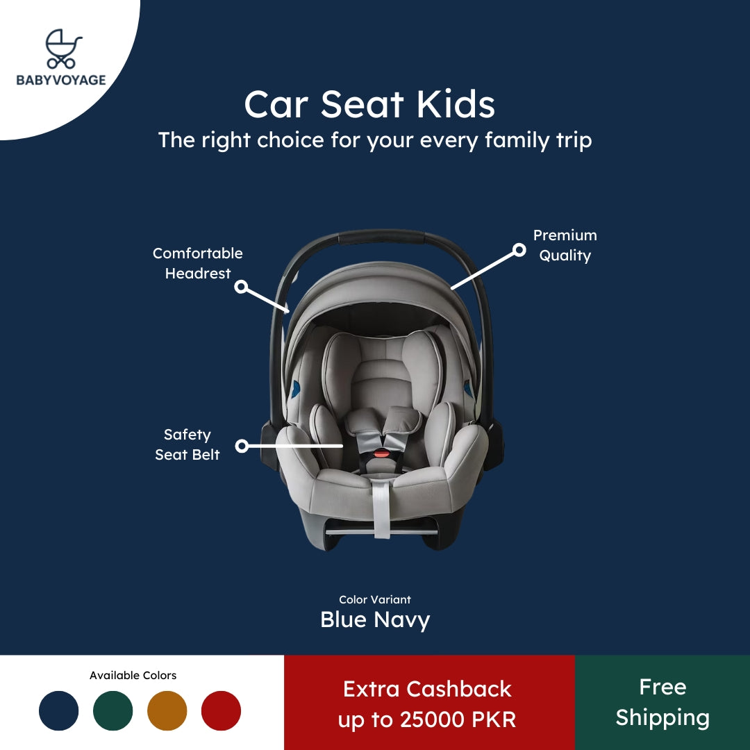 Machine-Washable Booster Seat – Stain-Resistant Fabric & Adjustable Armrests